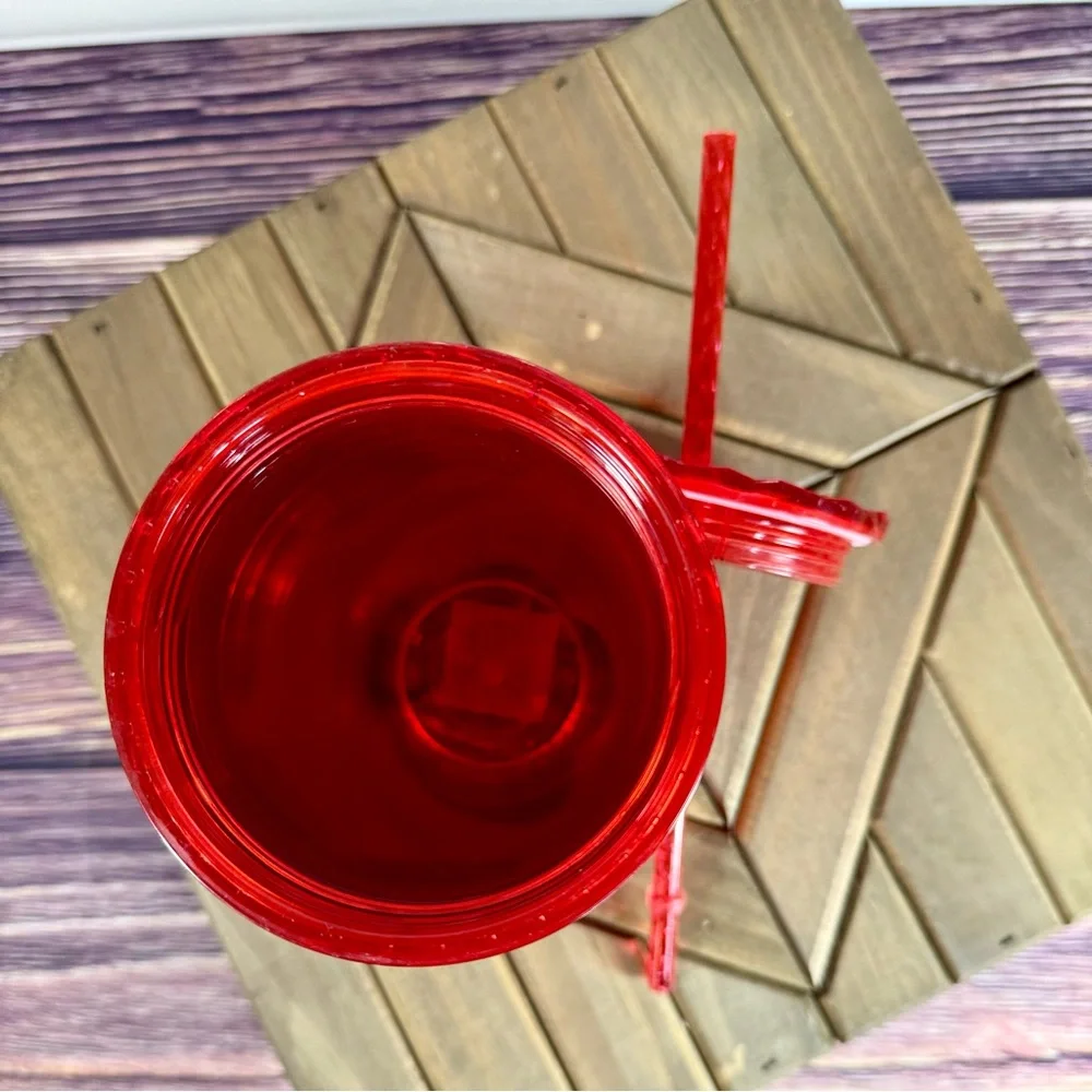 Starbucks Poinsettia Red Prism Diamond Crystal Cold‎ Tumbler Holiday 2023 new